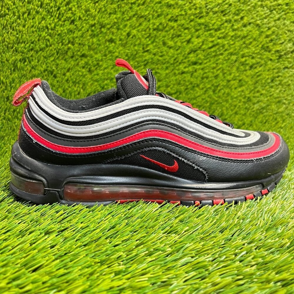 Nike Air Max 97 Mens Size 8.5 Black Red White Athletic Running Shoes Sneakers